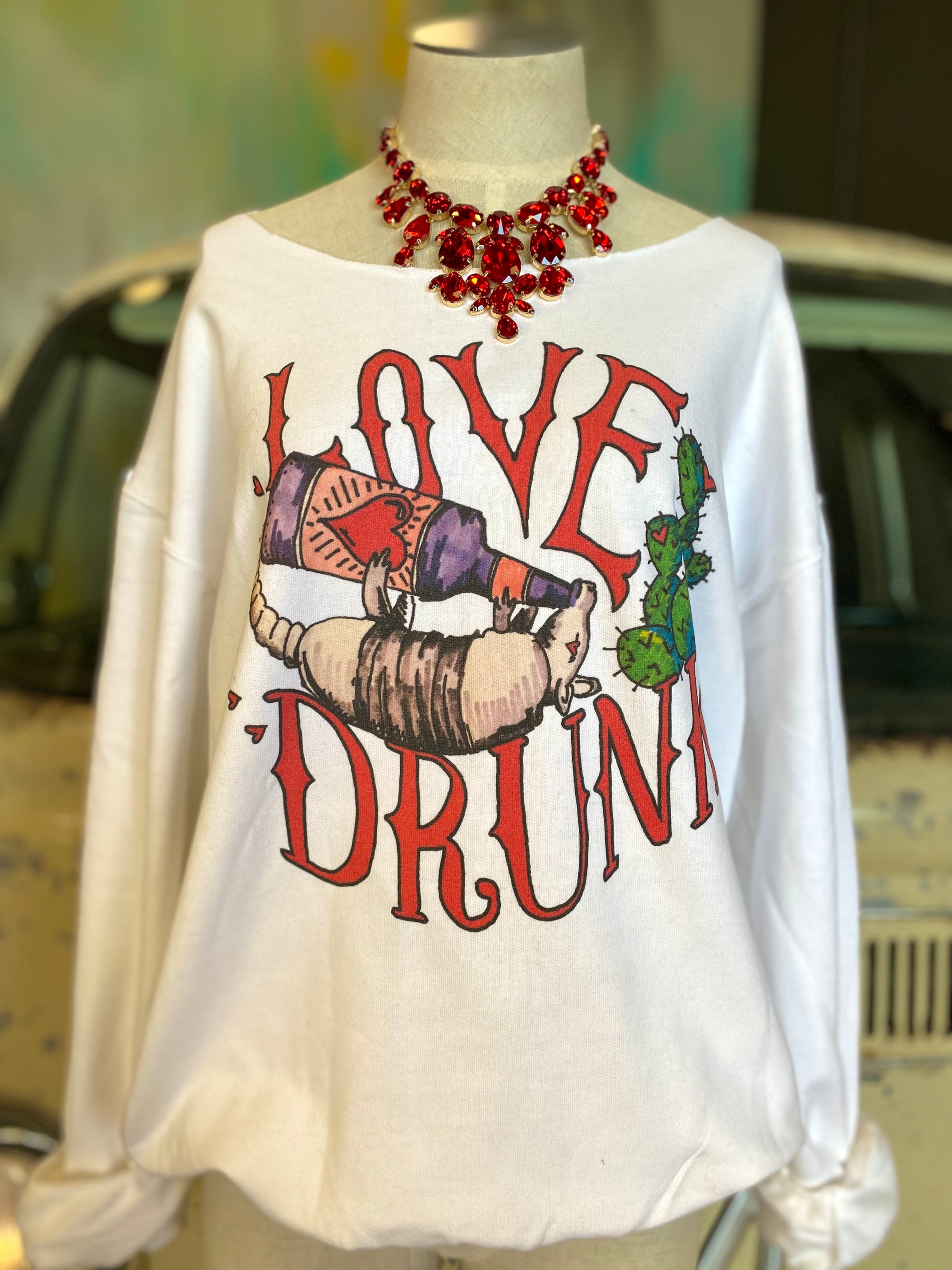 Love Drunk Armadillo Sweatshirt