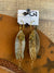 Good As Gold Feather Earrings